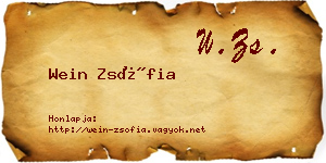 Wein Zsófia névjegykártya